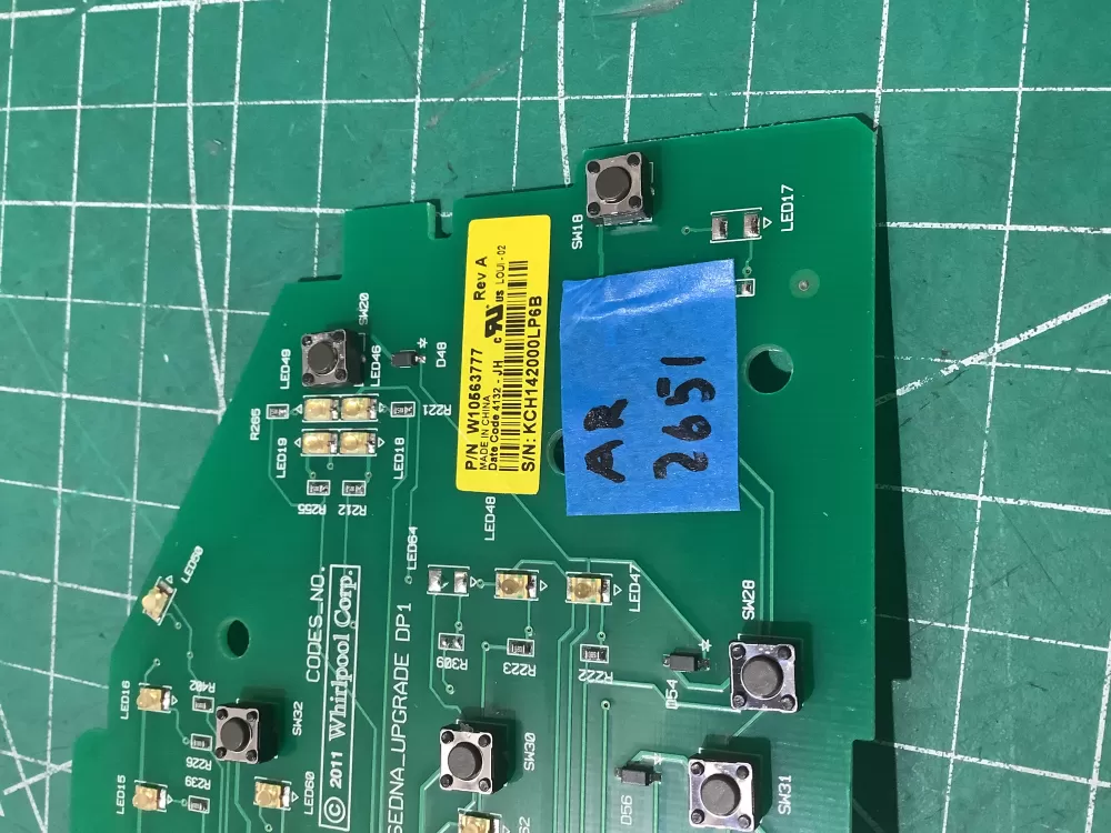 Whirlpool W10563777 Washer Control Board AZ193929 | AR2651