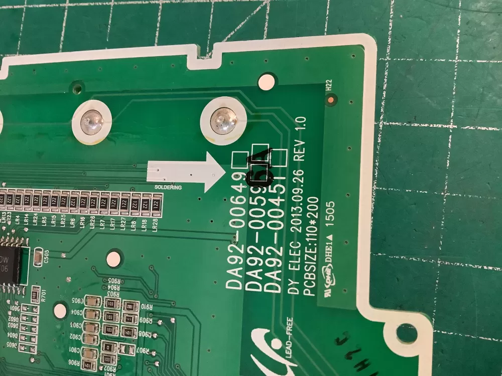Samsung DA92-00596A Refrigerator Dispenser Control Board AZ227962 | NR508