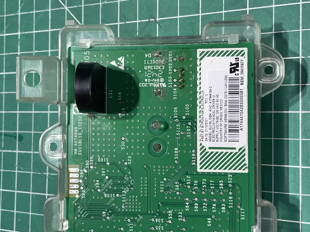 Electrolux A17444103C A17444104B Dryer Control Board Assembly AZ153237 | KM1338