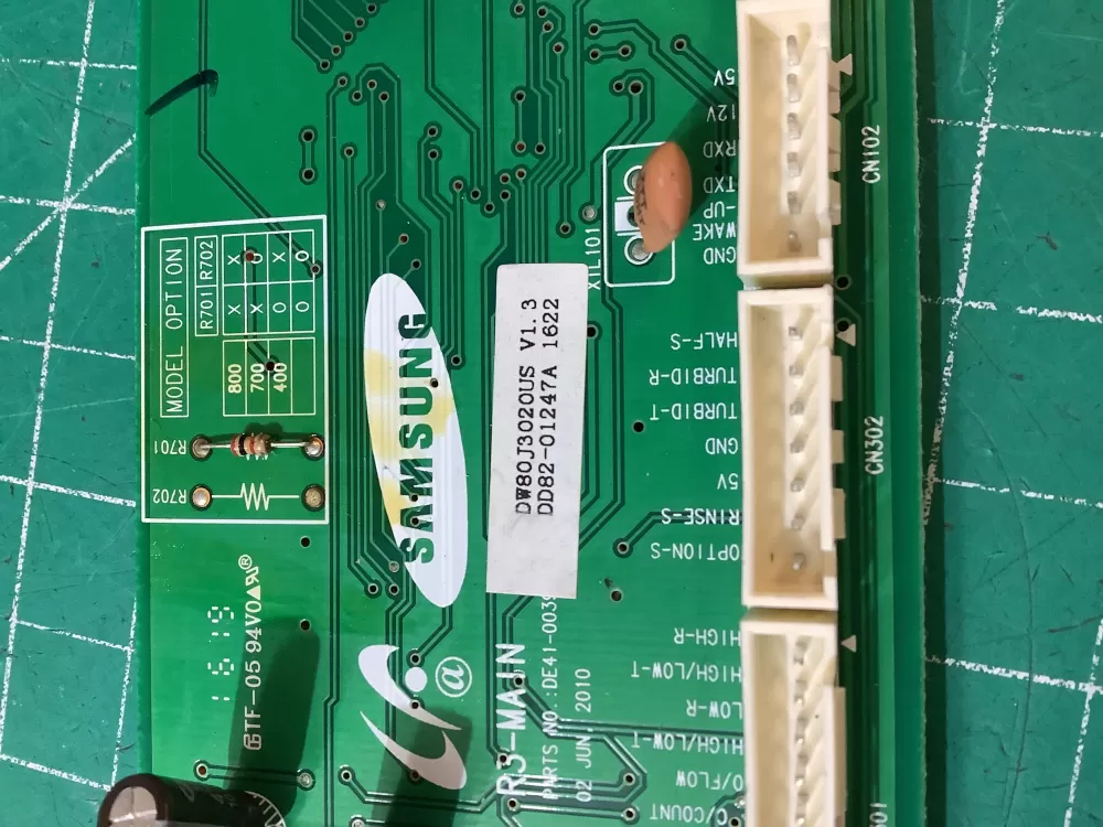 Samsung Dishwasher Control Board DD82-01247A DE41-00391A ASMN AZ214637 | NR2805