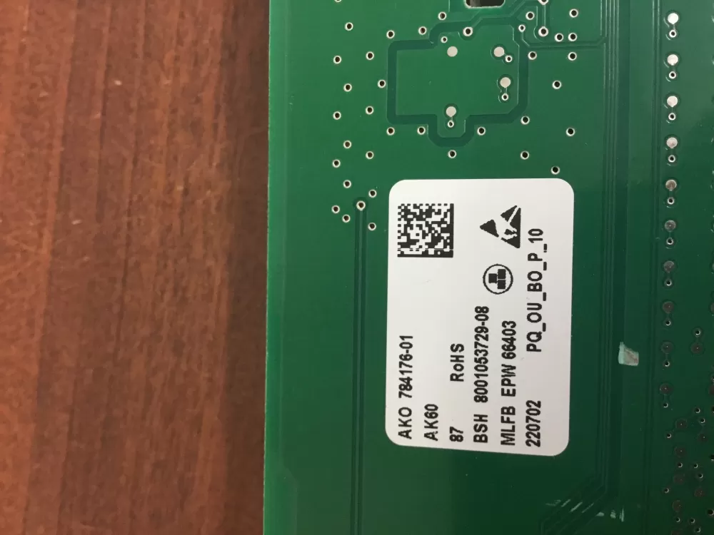 Motherboard BSH For Siemens Bosch XQG90-WAS244601W AZ28935 | NRV307