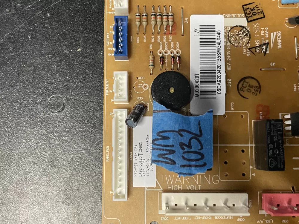 Samsung DA92 00420T DA9200420T Refrigerator Control Board AZ23566 | WM1032
