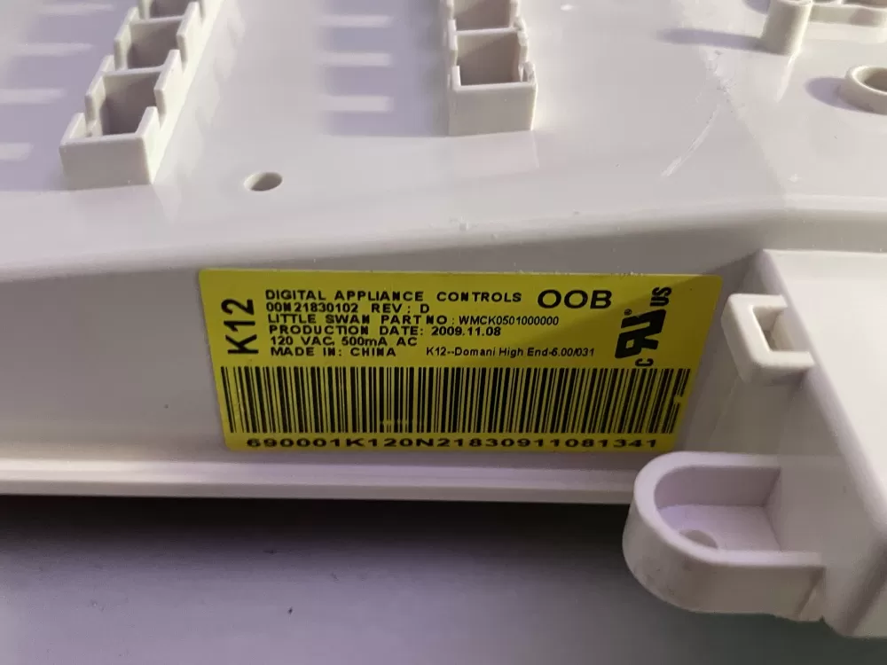 GE WH12X10355 00N21830102 WMCK0501000000 Washer Control Board AZ197201 | Wmv892