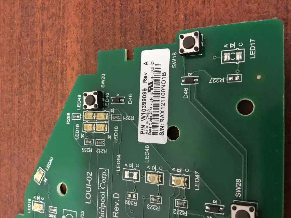 Whirlpool W10399099 Washer Control Board AZ55077 | NR1860