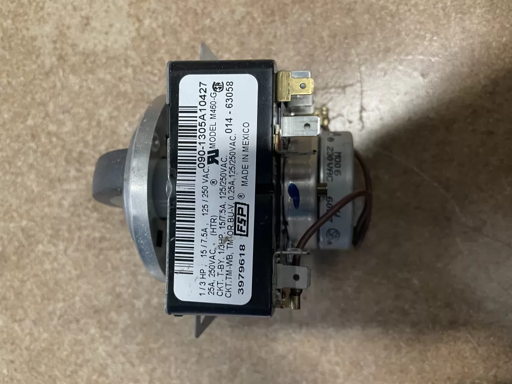 Whirlpool  Amana  Admiral AP6009056 3979618 3979618R 8299783 WP3979618 PS11742198 Dryer Timer
