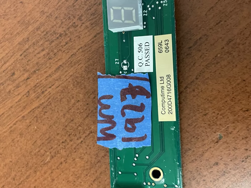 GE 200D4716G008 Refrigerator User Interface Control Board AZ52825 | Wm1923