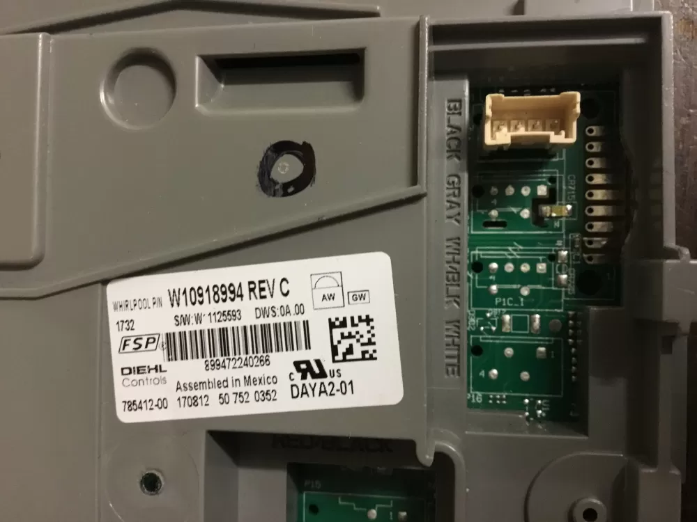 W10918994 W11131683 W11170192 Dishwasher Control Board AZ10270 | NR514