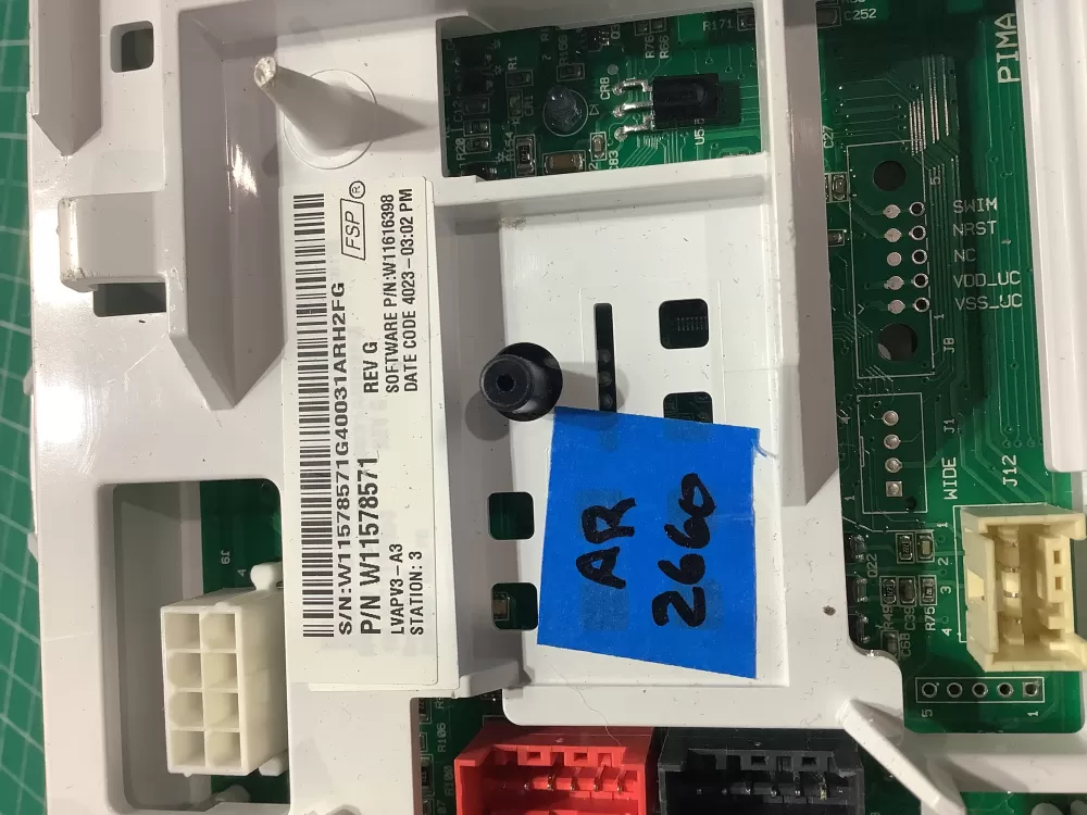 Admiral W11578571 W11603811 PS16744839 Washer Control Board AZ187039 | AR2660