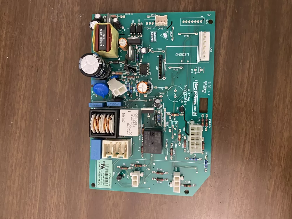 Whirlpool  KitchenAid  Kenmore  Jenn-Air AP6019378 W10205552 W10268635 W10317076 WPW10317076 PS11752684 Refrigerator Control Board