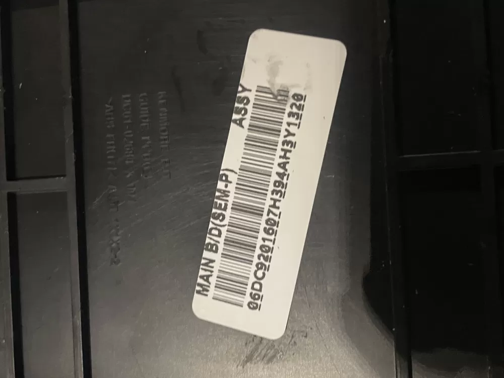 Samsung DC92-01607H Dryer Control Board AZ25025 | WMV287