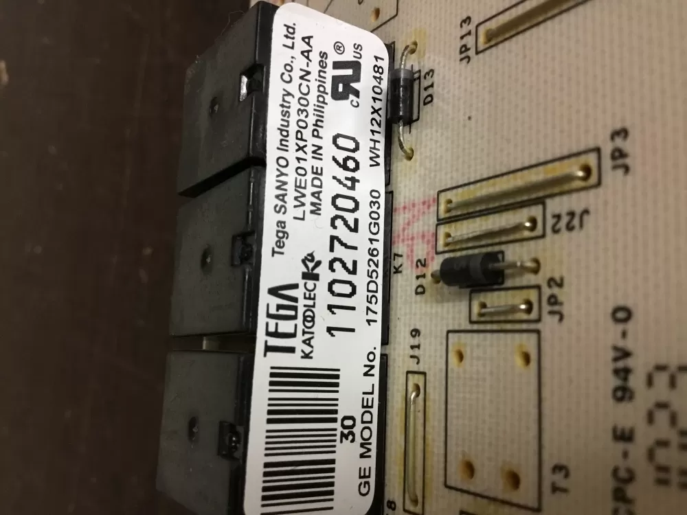 GE 175D5261G030 EBX1129P004 WH12X10481 Washer Control Board AZ5345 | NR833