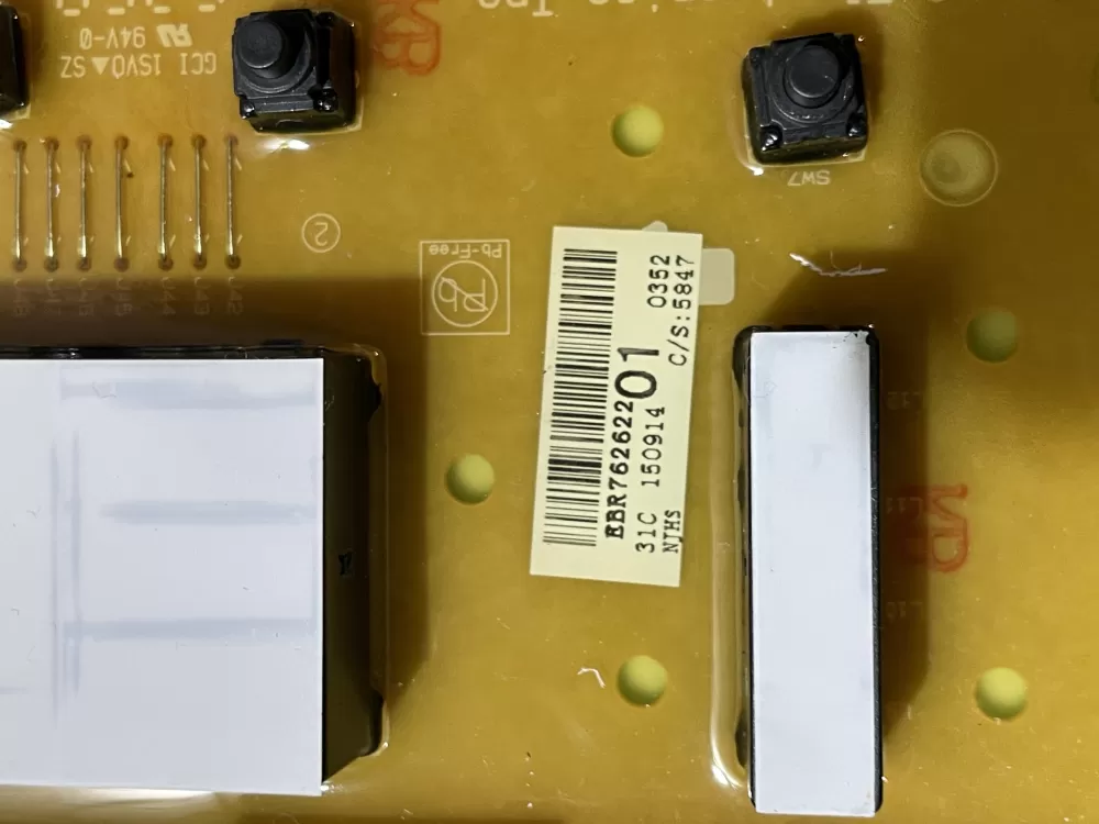LG EBR76262201 EBR75446006 Washer Control Board AZ196427 | Wmv886