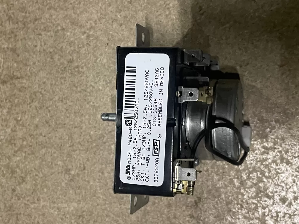 Whirlpool 3976570 PD00003512 3406708 WP3976570 548369 AP6009021 PS11742163 EAP11742163 3976570B KGYS750GT1 KGYS750GZ0 KGYS750GZ1 KGYS750JQ0 KGYS750JQ1 KGYS750JQ2 KGYS750JT0 KGYS750JT1 KGYS750JT2 KGYS750LQ0 Dryer Timer