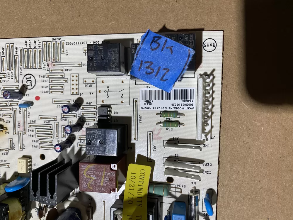 GE 200D6221G028 EBX1110P002 Refrigerator Control Board AZ84461 | BK1312