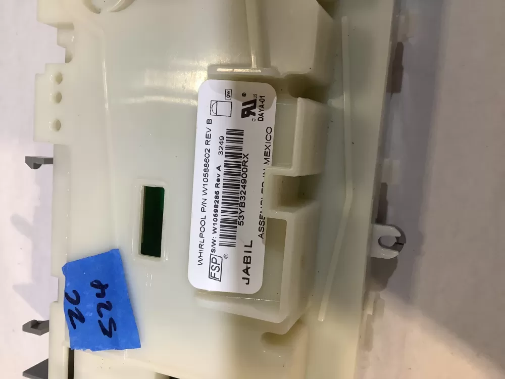 Whirlpool W10598286 Dishwasher Control Board AZ232238 | ZC524