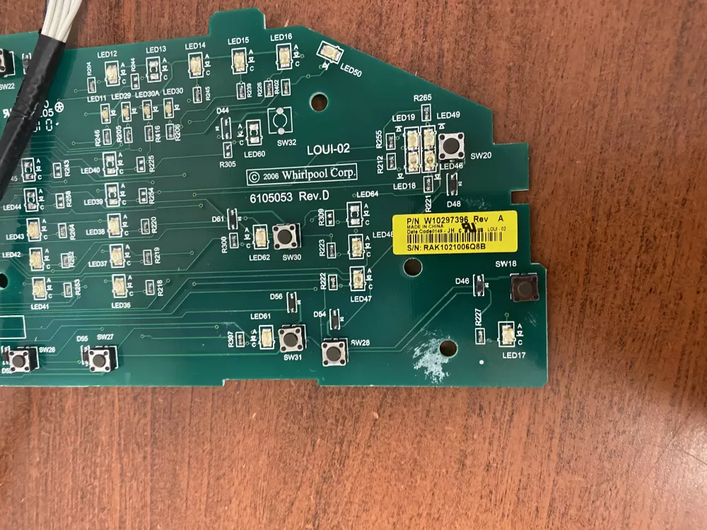 Whirlpool W10297396 WPW10297396 PS11752323 Washer Control Board AZ53994 | BK1886