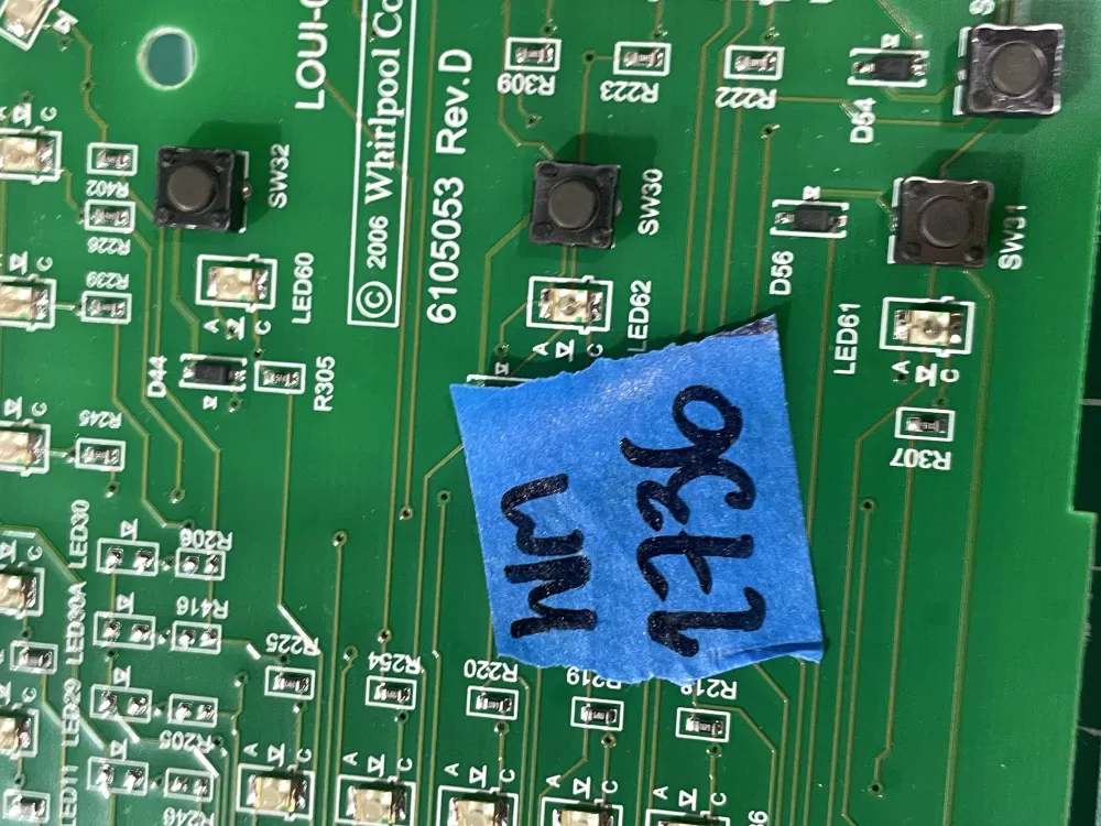 Whirlpool W10051166 Dryer Control Board AZ197570 | Wm2736