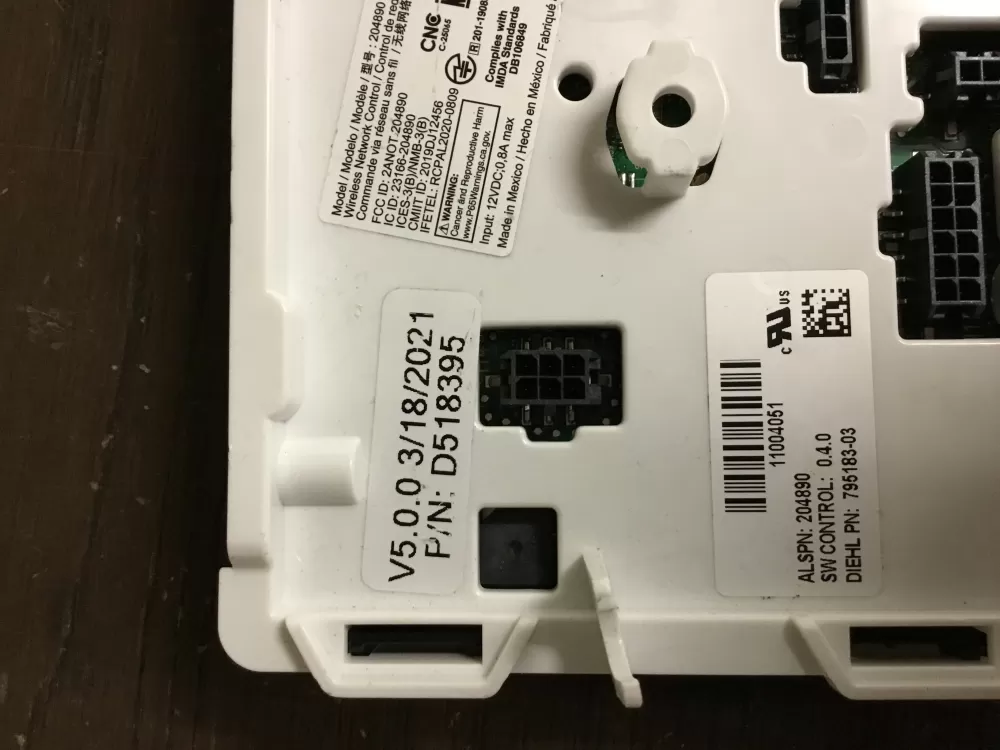 Alliance Speed Queen D518395 AP7040010 Dryer Control Board AZ14932 | NR13