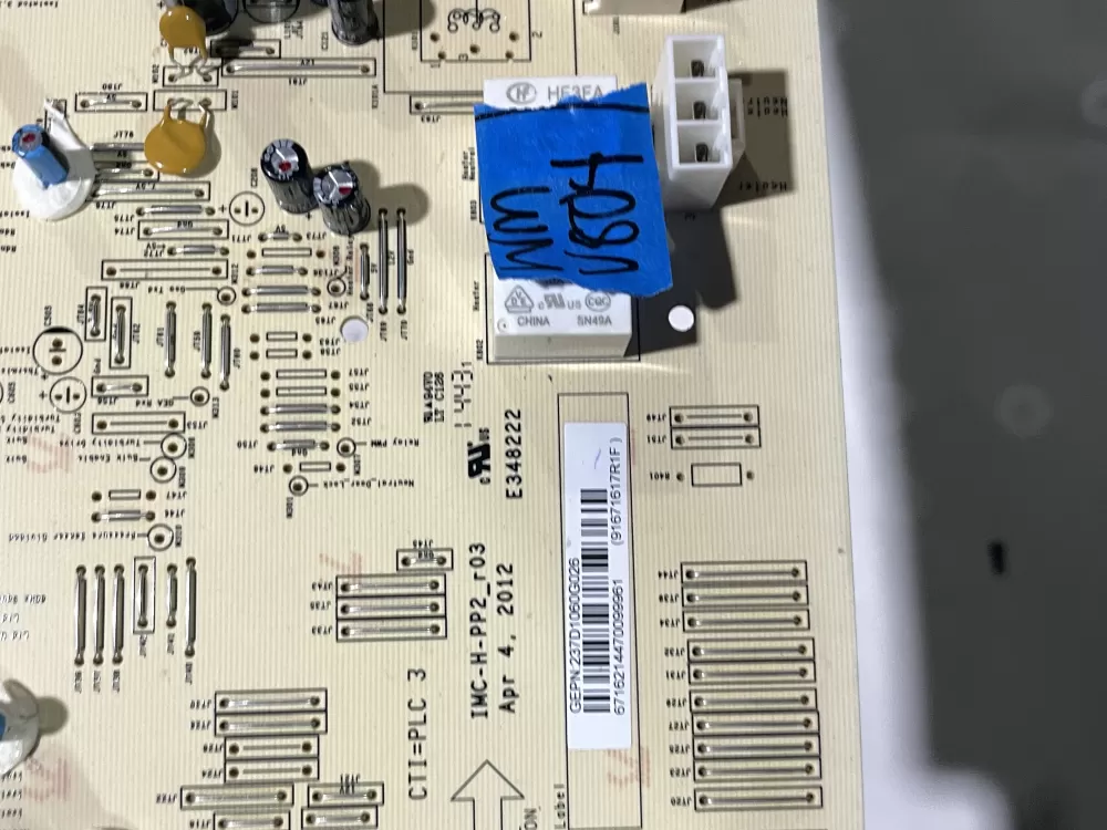 GE 237D1060G026 Washer Control Board AZ158205 | Wmv804