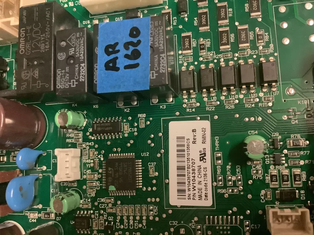 Whirlpool Maytag Amana W10438707 Refrigerator Control Board AZ209592 | AR1620