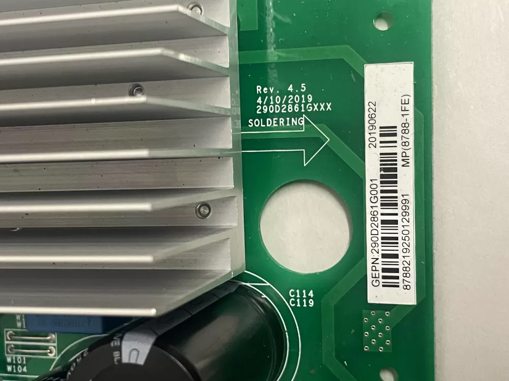 GE 290D2861G001 WH22X29049 Washer Control Board AZ207227 | KM2766