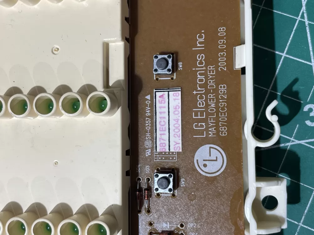LG 6870EC9129B 6871EC1115A Dryer Control Board AZ196383 | Wmv88