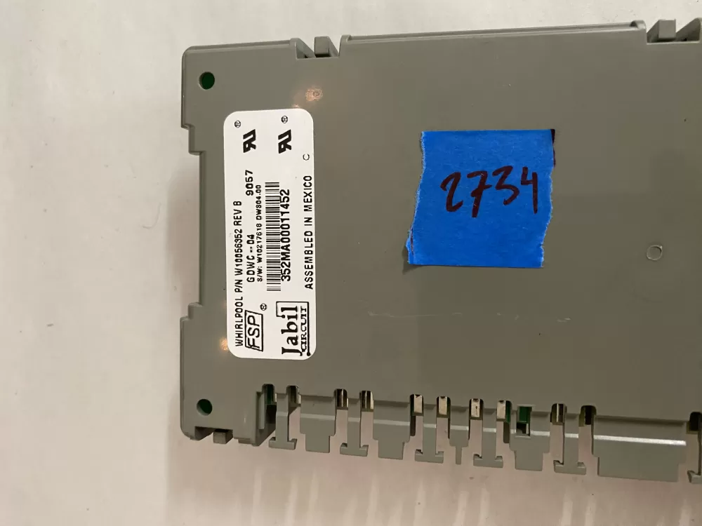 KitchenAid Dishwasher Main Control Board W10056352B AZ201679 | BK2734