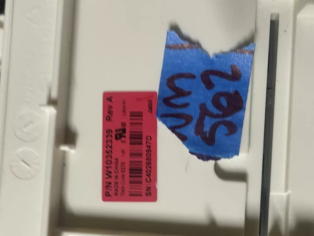 Whirlpool W10352339 Washer Control AZ47758 | Wm562