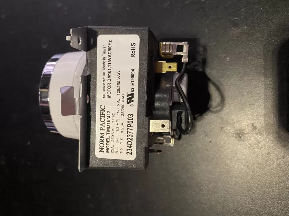 GE TMD16M12 234D2377P003 Dryer Timer