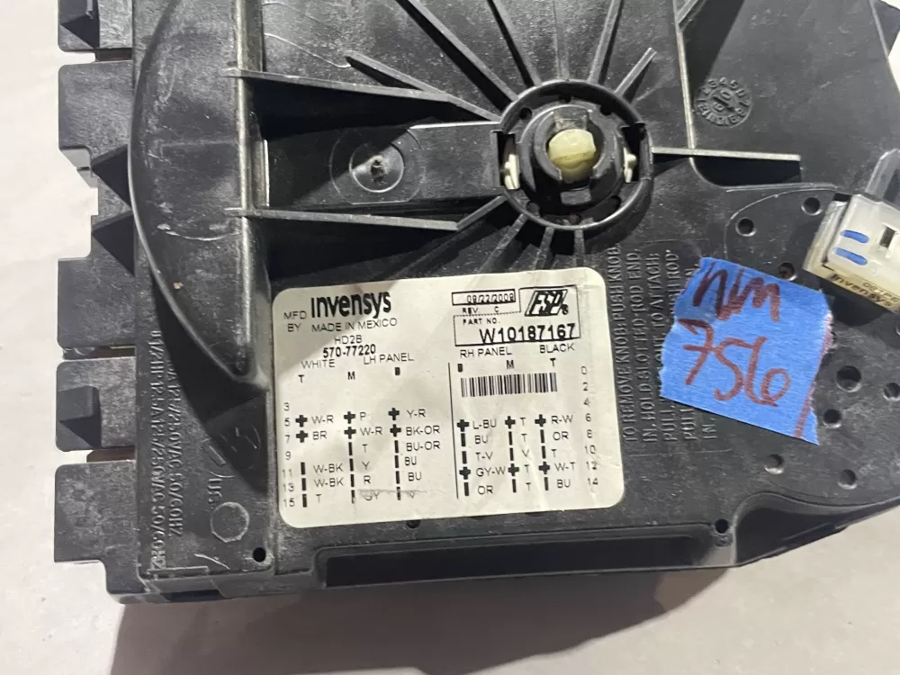 Maytag Kenmore W10187167 WPW10187167 H4 Washer WP Timer AZ113254 | Wm756