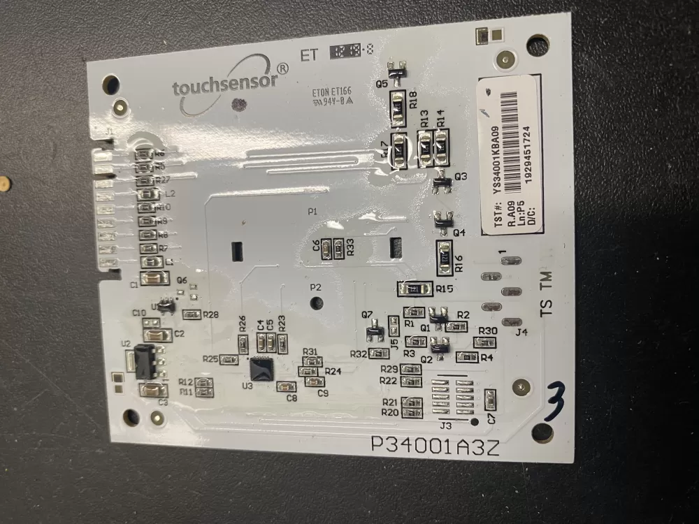 Maytag P34001A3Z  YS34001KBA09 Washer Touch Sensor Board