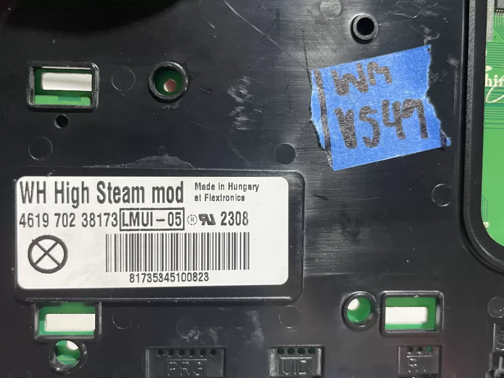 Whirlpool 4619 702 38173 Washer Control Board Display UI AZ142764 | Wmv549