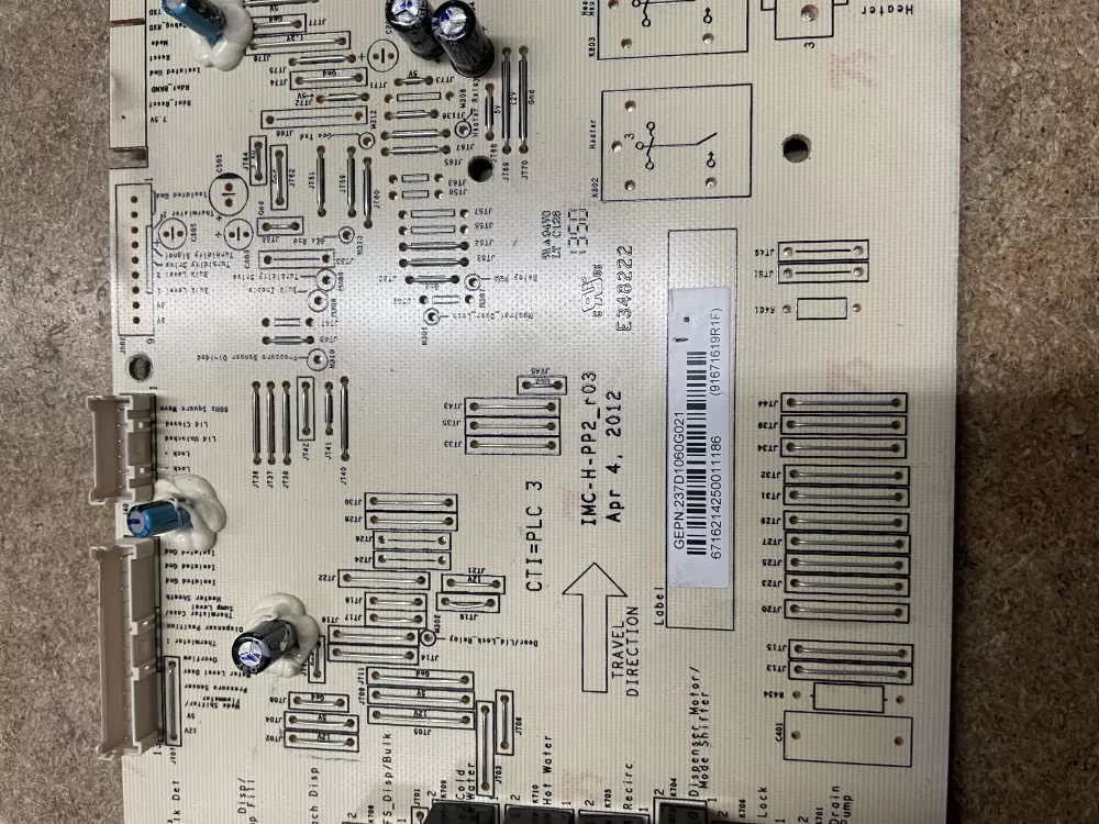 GE 237D1060G021 Washer Control Board AZ18276 | KMV244