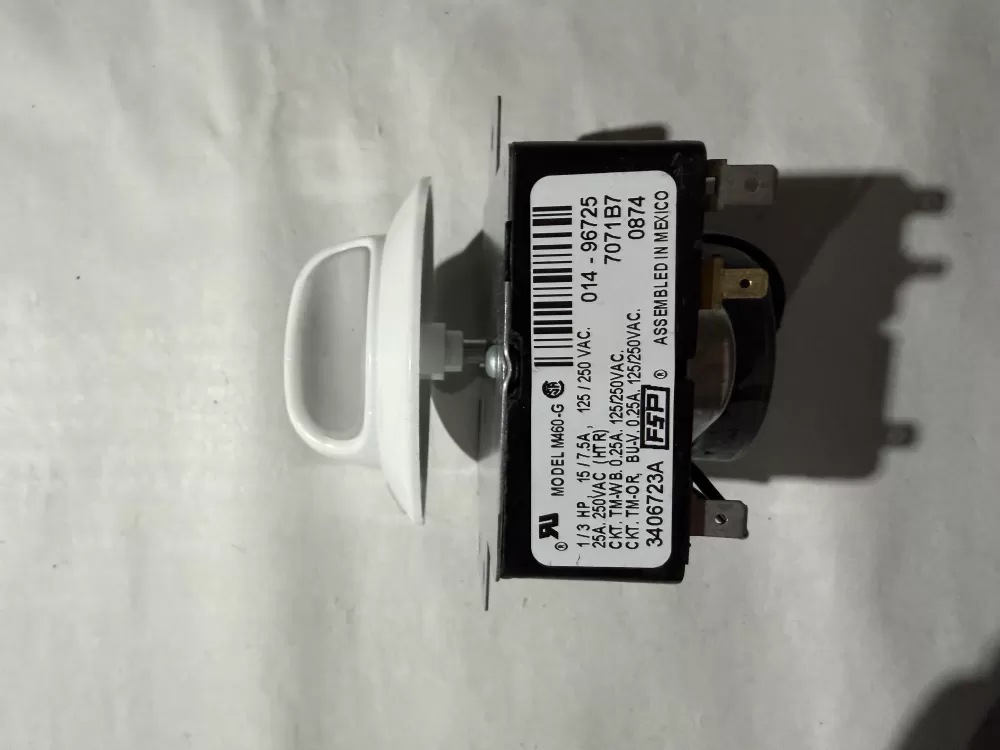 Whirlpool 3406723A 4433735 AP6008572 PS11741712 EAP11741712 Dryer Timer