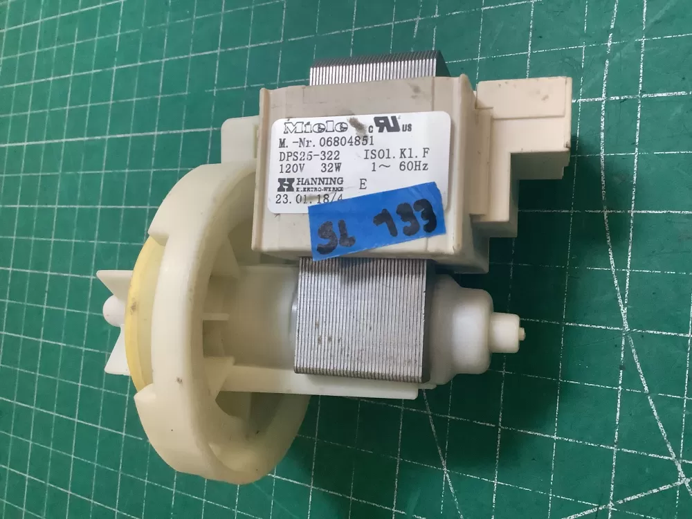 Miele 06804851 Dishwasher Drain Pump AZ221443 | SLA133