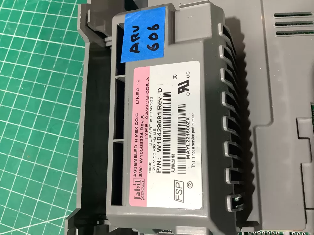 Whirlpool Maytag W10429691 Washer Control Board AZ191183 | ARV606