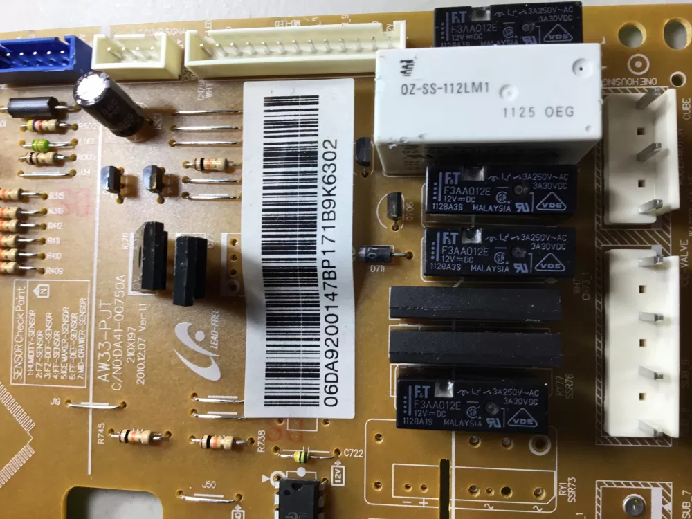 Samsung DA92 00147B DA41 00750A Refrigerator Control Board AZ40244 | NR22