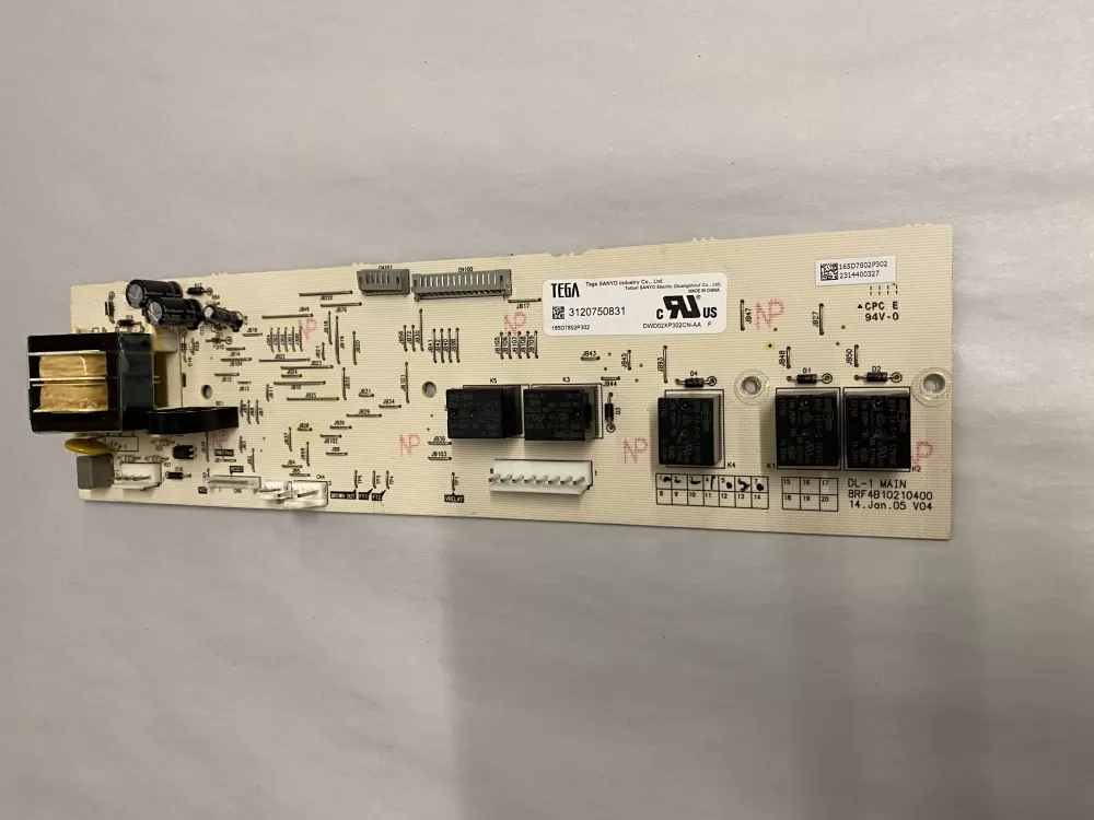  165D7802P302 Dishwasher Control Board