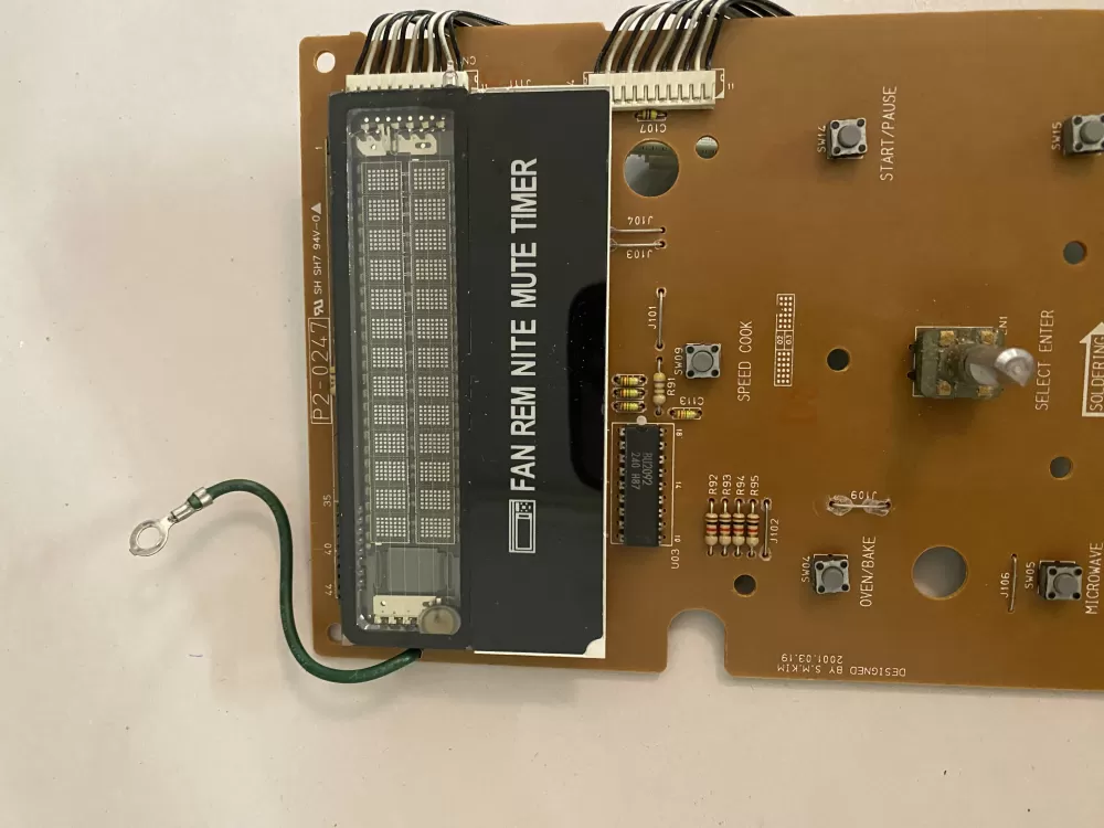GE 6871W2S247A 6870W2A247A Microwave Control Board AZ111145 | BK522