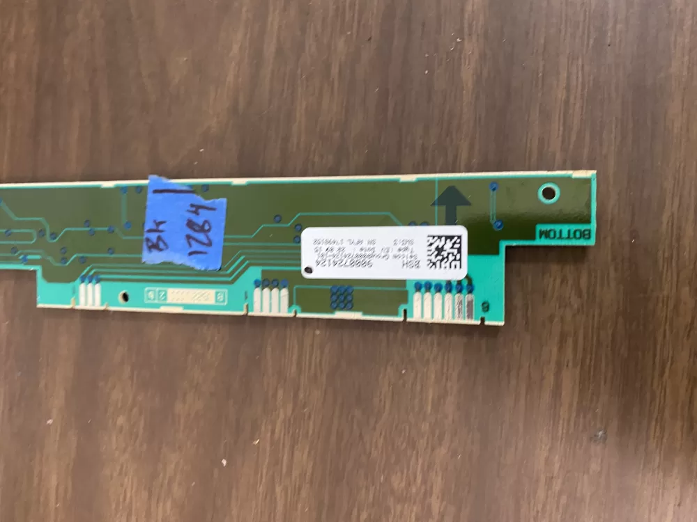 Bosch Dishwasher Control Panel - Part# 9000724124 AZ40121 | BK1284