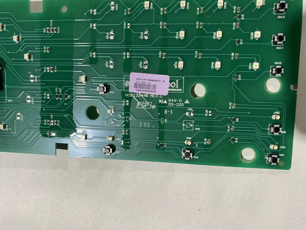 Whirlpool W10544207 Washer Board Control AZ122353 | BK2241