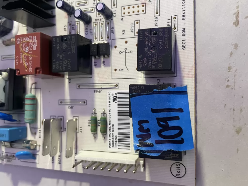 GE 200D6221G028 EBX1110P002 Refrigerator Control Board AZ195821 | Wm1091