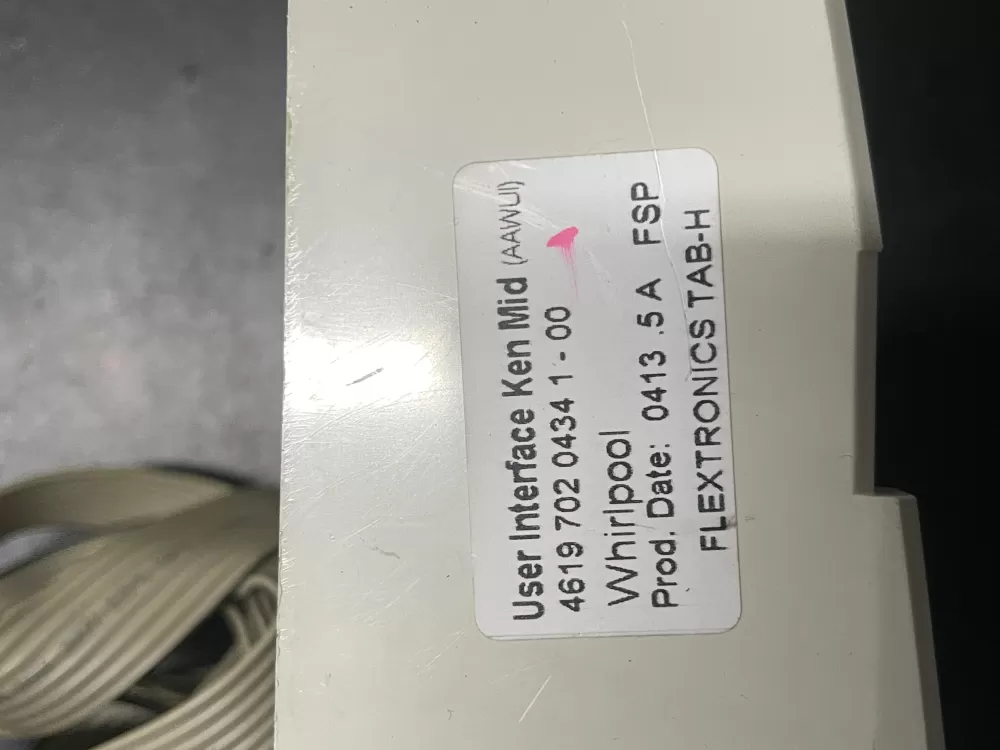 Whirlpool 4619 702 0434 1 00 Washer Control Board AZ14493 | V328