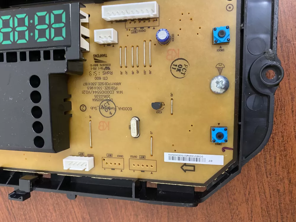 Samsung DC92 01802A Washer Control Board AZ30162 | BK334