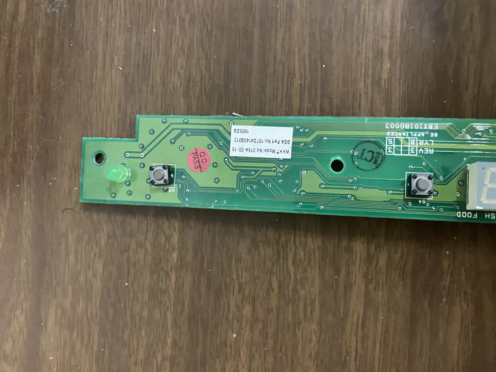 GE 197D4143G008 Wr55x10831 Refrigerator Control Board AZ31895 | BK1676