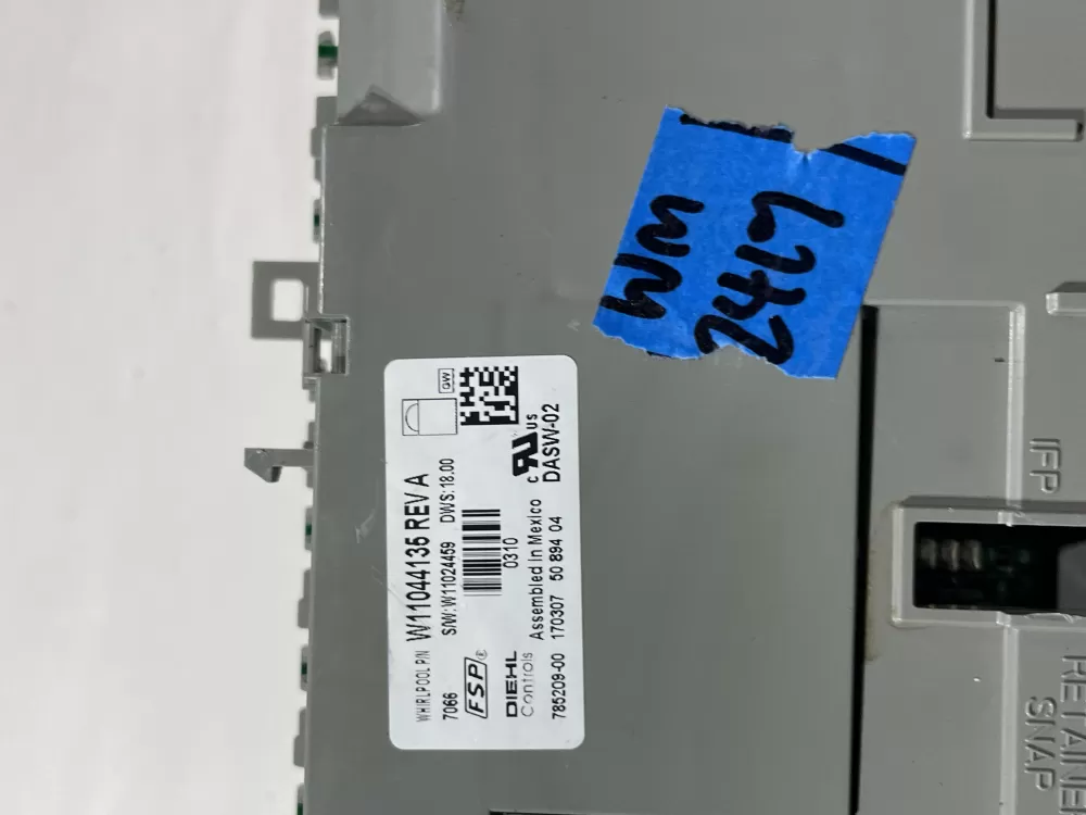 Whirlpool Kenmore W10877725 W11024456 Dishwasher Control Board AZ143860 | Wm2419