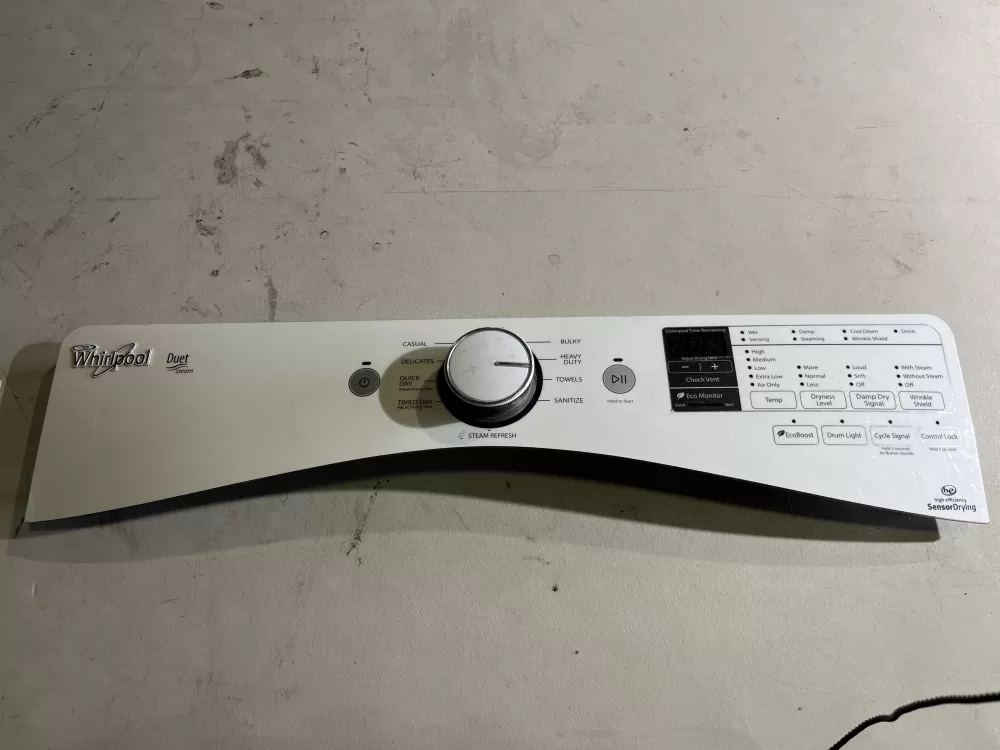 Whirlpool W10433148 W10750356 W10838287 PS11727966 Dryer Panel