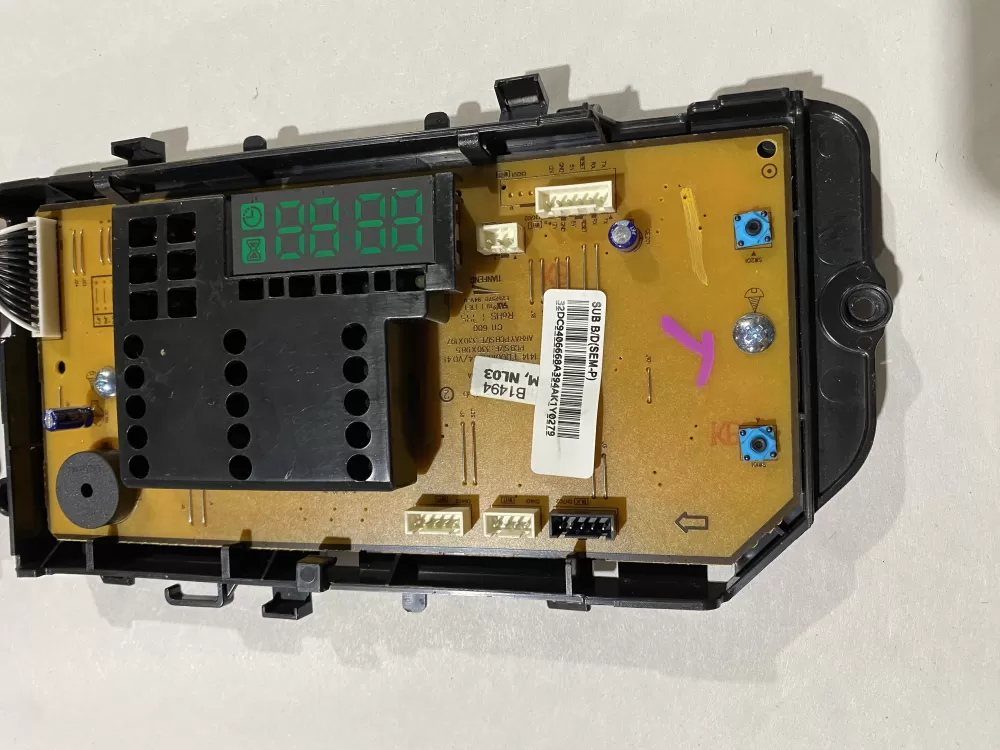 Samsung DC92-01607S DC94-06668A Dryer UI Control Board AZ153948 | BK2514