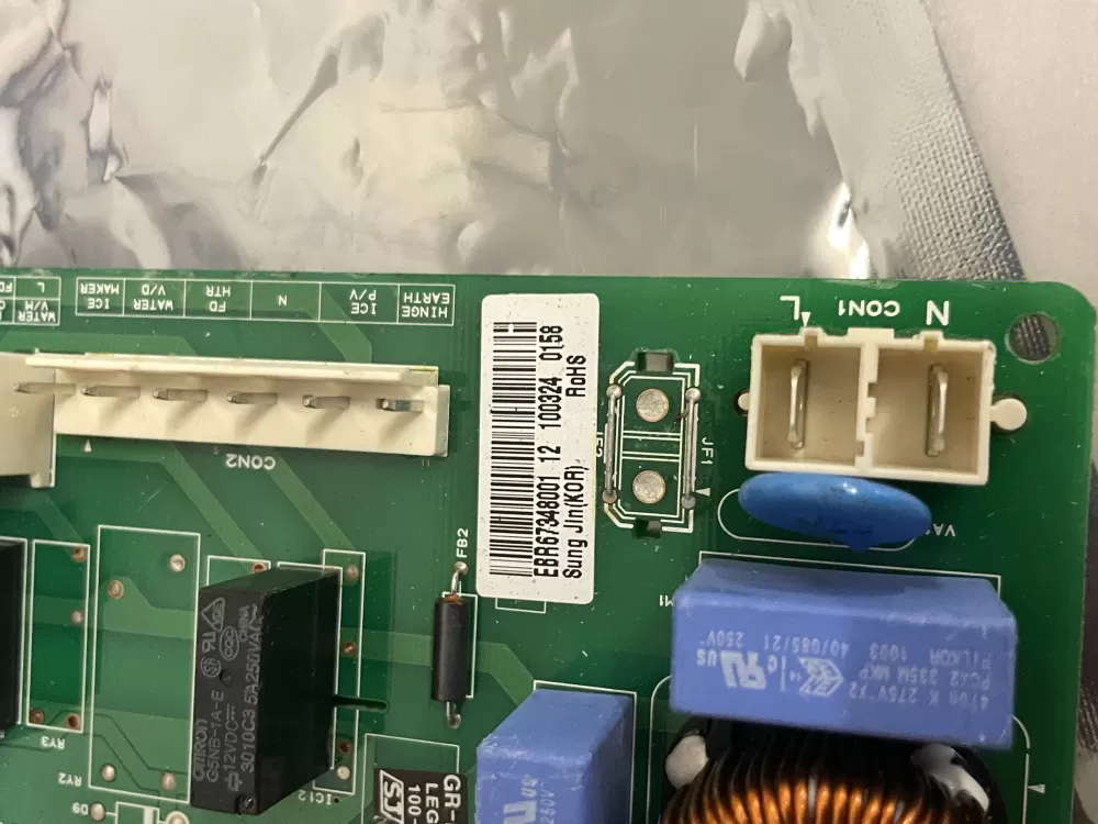 LG EBR67348001 Refrigerator Control Board AZ227233 | Wmv928