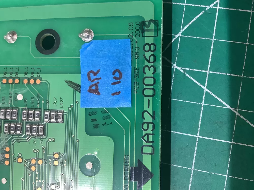 Samsung DA92-00368 B Refrigerator Dispenser UI Control Board AZ195980 | AR110